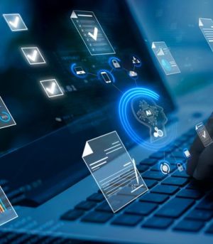 Ai,Futuristic,Document,Management,Concept,,Check,Electronic,Documents,On,Digital