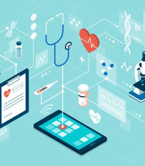 Telemedicine,,Medical,Treatment,And,Online,Healthcare,Services,,Isometric,Network,Of