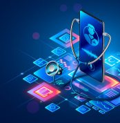 Doctor,Online,Consultation,Concept.,Medical,Technology,Icons,And,Graphics,Around
