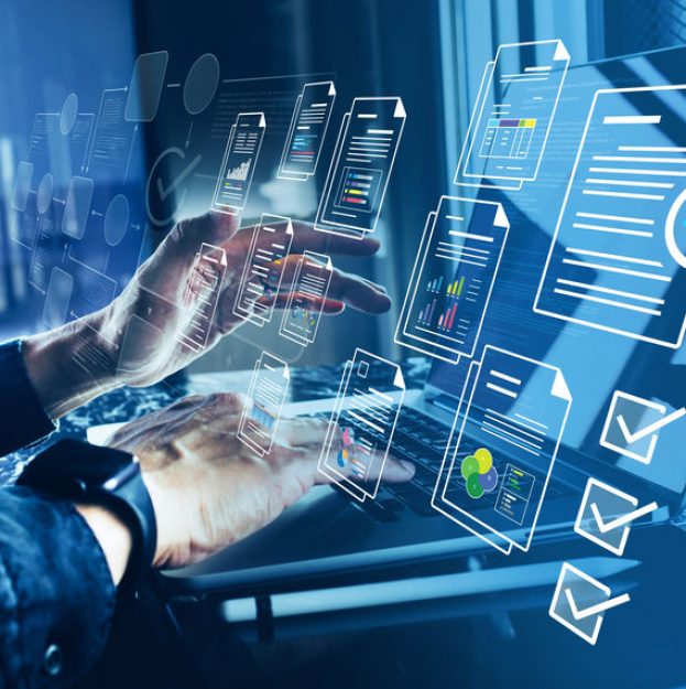 Electronic,Documents,With,Automation,Management,System.digital,Transformation,Concepts.not,Ai,Generated
