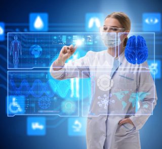 Woman,Doctor,In,Telemedicine,Futuristic,Concept